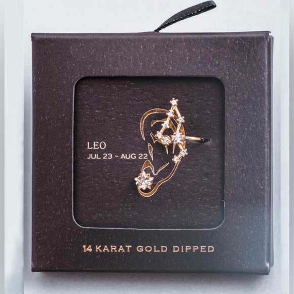 ♌️ Leo Constellation Ear Cuff Earring with Crystals🦁 - Picture 4 of 8